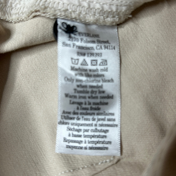 New Everlane The Organic Straight Leg Crop Pants Pumice Stone Women 6 NWT - Picture 9 of 11